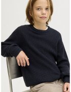 Jack & Jones Pulover lejer cu model uni - Albastru ultramarin