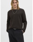 Jack & Jones Pulover lejer din amestec de bumbac organic - Maro inchis