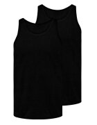 Jack & Jones Set de topuri din bumbac - 2 piese - Negru