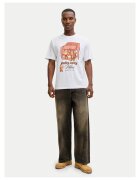 Jack & Jones Tricou barbati alb - bumbac