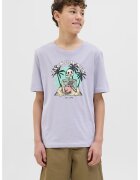 Jack & Jones Tricou cu imprimeu logo si grafic - Lila