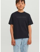 Jack & Jones Tricou de bumbac cu imprimeu logo - Negru