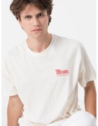 Jack & Jones Tricou de bumbac cu imprimeu pe partea din spate - Rosu/Bej deschis