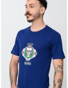 Jack & Jones Tricou de bumbac cu imprimeu - Roz/Bleumarin