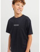 Jack & Jones Tricou de bumbac cu text - Gri/Negru stins
