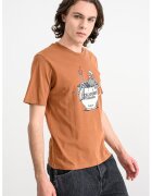 Jack & Jones Tricou de bumbac organic cu model cu craniu Holiday - Alb/Negru/Maro scortisoara