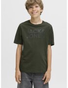 Jack & Jones Tricou din bumbac organic Corp - Verde feriga