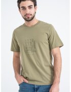 Jack & Jones Tricou din bumbac organic cu imprimeu pe piept Blabreeze - Kaki