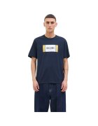 Jack & Jones Tricou JACK &JONES Hayato BTS LN 47436 - Albastru inchis