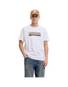 Jack & Jones Tricou JACK &JONES Inwood Block Branding 50177 - Alb