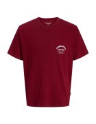 Jack & Jones Tricou JACK &JONES Meadows Typo 50213 - Rosu