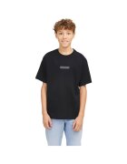 Jack & Jones Tricou JACK &JONES Taka JNR 39231 - Negru