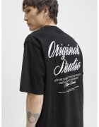 Jack & Jones Tricou lejer de bumbac cu imprimeu logo - Negru