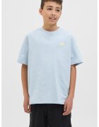 Jack & Jones Tricou lejer din amestec de bumbac organic - Albastru azur