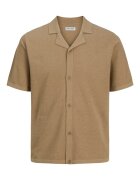 Jack & Jones Tricou Polo barbati Jack Jones - 12268226 - Bumbac/Poliester reciclat - Bej - Bej