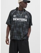 Jack & Jones Tricou polo cu imprimeu text - Alb/Negru/Gri antracit