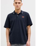 Jack & Jones Tricou polo de bumbac cu logo - Albastru ultramarin