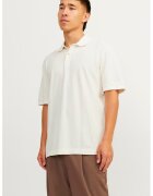 Jack & Jones Tricou polo din material pique William - Alb