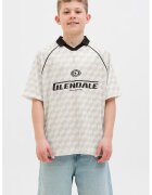 Jack & Jones Tricou polo lejer - Alb fildes/Negru stins
