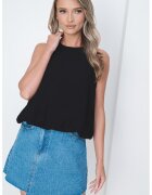 JDY Bluza lejera cu decolteu rotund - Negru