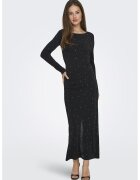 JDY Bluza slim fit cu decolteu amplu pe spate - Alb fildes/Negru