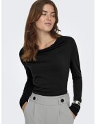 JDY Bluza uni slim fit - Negru