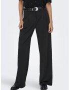 JDY Pantaloni drepti cu talie inalta - Negru