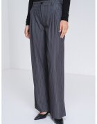 JDY Pantaloni relxed fit cu talie medie - Alb/Gri inchis