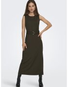 JDY Rochie midi cu slit - Maro inchis