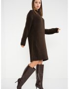 JDY Rochie-pulover midi lejera - Maro inchis