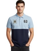 JEAN-LOUIS SCHERRER Tricou polo barbati albastru - bumbac