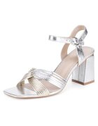 JENNY Sandale dama - SX108-01 - argintiu - tesatura -