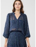 JIMMY KEY Bluza cu imprimeu buline - Alb/Bleumarin