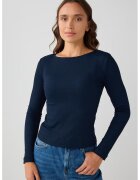 JIMMY KEY Bluza slim-fit cu decolteu rotund - Bleumarin