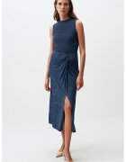 JIMMY KEY Fusta midi cu imprimeu floral - Albastru inchis