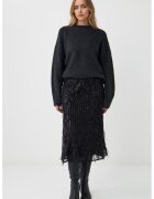 JIMMY KEY Fusta midi cu paiete - Negru