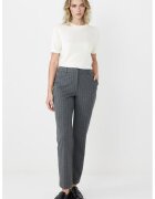 JIMMY KEY Pantaloni cu croiala dreapta si model cu dungi discrete - Alb/Gri inchis melange