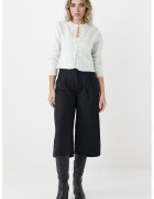 JIMMY KEY Pantaloni culotte midi cu talie inalta - Negru
