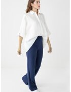 JIMMY KEY Pantaloni de catifea cu croiala ampla - Bleumarin