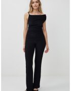 JIMMY KEY Pantaloni drepti texturati - Negru