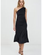 JIMMY KEY Rochie slim fit cu decolteu pe un umar - Negru