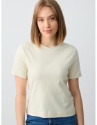 JIMMY KEY Tricou uni din bumbac - Bej