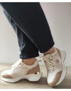 Jomix Pantofi Casual Dama Wsc250524-7 Bej Deschis Cu Grej - Bej - Bej