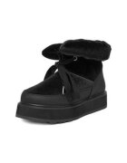 Juicy Couture Cizme dama negru - tesatura rotund - sireturi