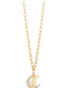Just Cavalli Colier din alama cu talisman logo - Auriu