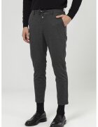 Just Like You Pantaloni conici crop - Negru/Gri inchis