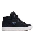 Kangaroos Pantofi sport copii - textil - talpa cauciuc - negru -