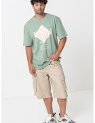 Karl Kani Tricou cu imprimeu logo - Verde deschis/Bej deschis