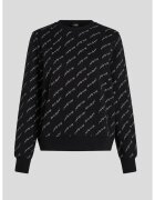 Karl Lagerfeld Bluza sport cu imprimeu logo - Negru