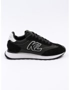 Karl Lagerfeld Pantofi sport low-cut cu garnituri din piele intoarsa - Negru